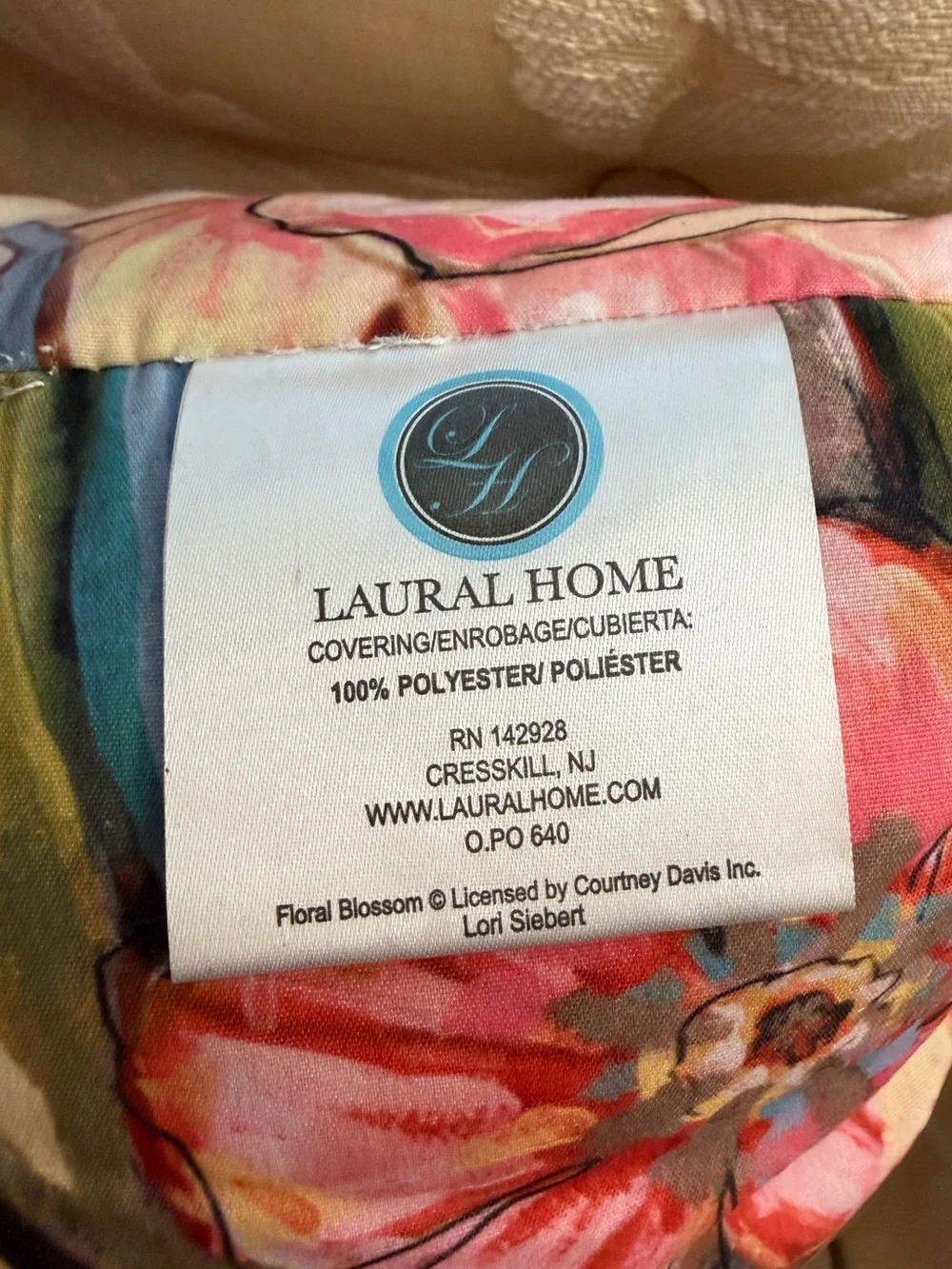 BOHO BOUQUET INDOOR DECORATIVE PILLOW BY LAURAL HOME